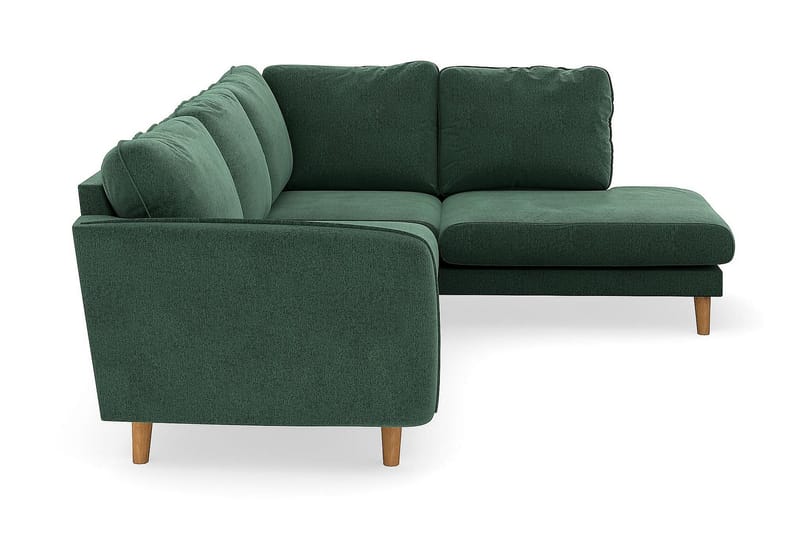 Trend Lyx Schäslongsoffa Höger - Grön Sammet - Möbler - Vardagsrum - Soffor - Divansoffa & schäslong