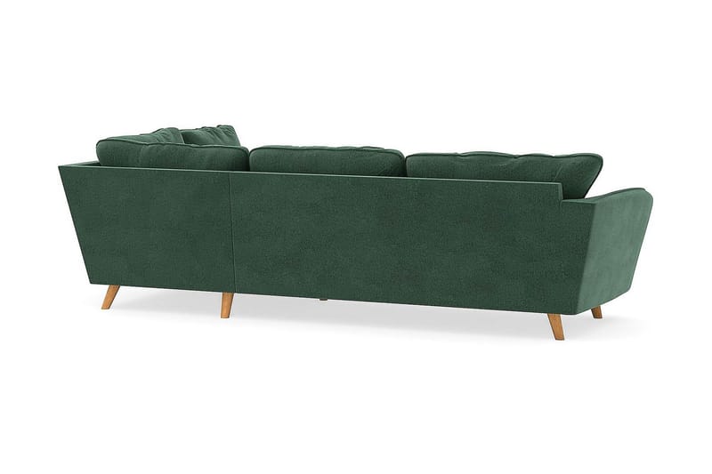 Trend Lyx Schäslongsoffa Höger - Grön Sammet - Möbler - Vardagsrum - Soffor - Divansoffa & schäslong