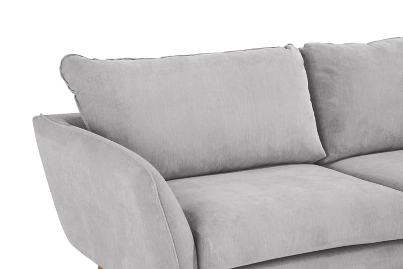 Trend Lyx Schäslongsoffa Höger - Ljusgrå/Ek - Möbler - Vardagsrum - Soffor - Divansoffa & schäslong