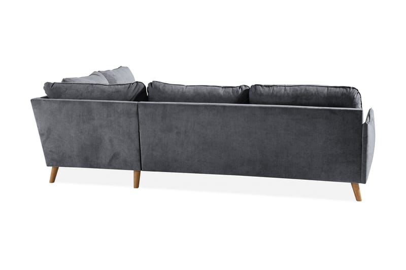 Trend Lyx Schäslongsoffa Höger - Mörkgrå/Ek - Möbler - Vardagsrum - Soffor - Divansoffa & schäslong