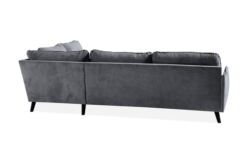 Trend Lyx Schäslongsoffa Höger - Mörkgrå/Svart - Möbler - Vardagsrum - Soffor - Divansoffa & schäslong
