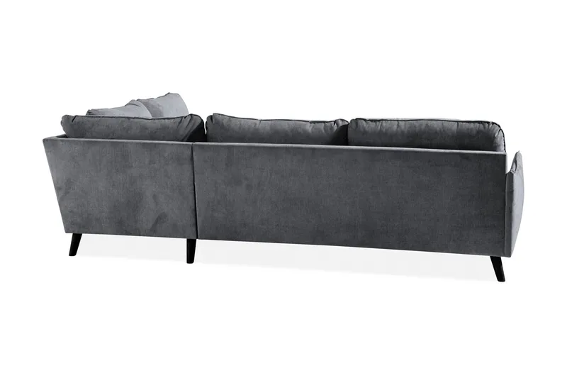 Trend Lyx Schäslongsoffa Höger - Mörkgrå/Svart - Möbler - Vardagsrum - Soffor - Divansoffa & schäslong