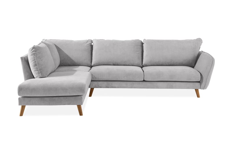 Trend Lyx Schäslongsoffa Vänster - Ljusgrå/Ek - Möbler - Vardagsrum - Soffor - Divansoffa & schäslong