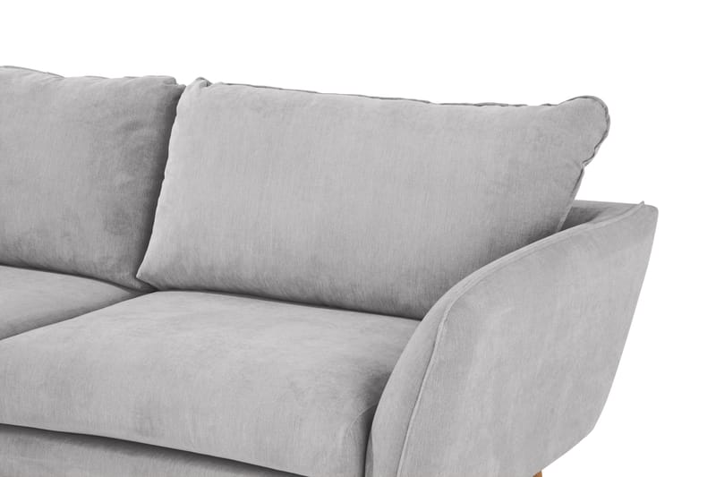 Trend Lyx Schäslongsoffa Vänster - Ljusgrå/Ek - Möbler - Vardagsrum - Soffor - Divansoffa & schäslong