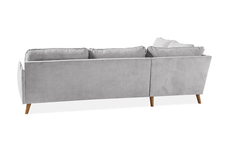 Trend Lyx Schäslongsoffa Vänster - Ljusgrå/Ek - Möbler - Vardagsrum - Soffor - Divansoffa & schäslong