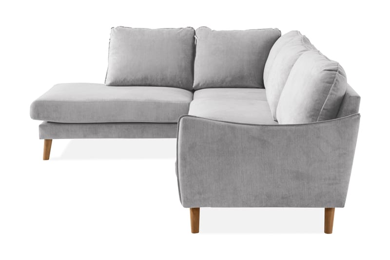 Trend Lyx Schäslongsoffa Vänster - Ljusgrå/Ek - Möbler - Vardagsrum - Soffor - Divansoffa & schäslong