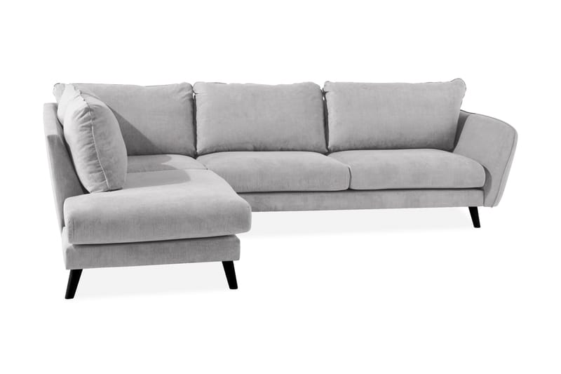 Trend Lyx Schäslongsoffa Vänster - Ljusgrå/Svart - Möbler - Vardagsrum - Soffor - Divansoffa & schäslong