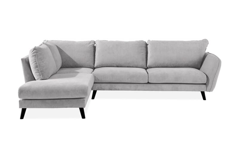 Trend Lyx Schäslongsoffa Vänster - Ljusgrå/Svart - Möbler - Vardagsrum - Soffor - Divansoffa & schäslong