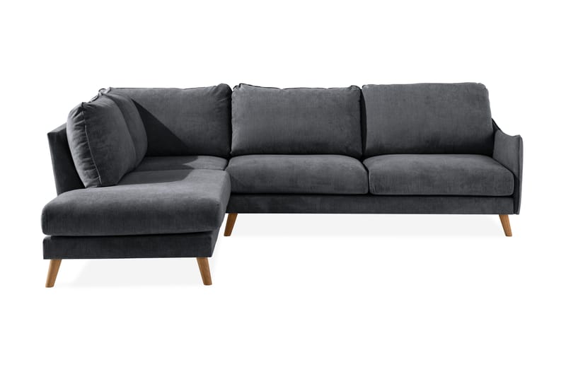 Trend Lyx Schäslongsoffa Vänster - Mörkgrå/Ek - Möbler - Vardagsrum - Soffor - Divansoffa & schäslong