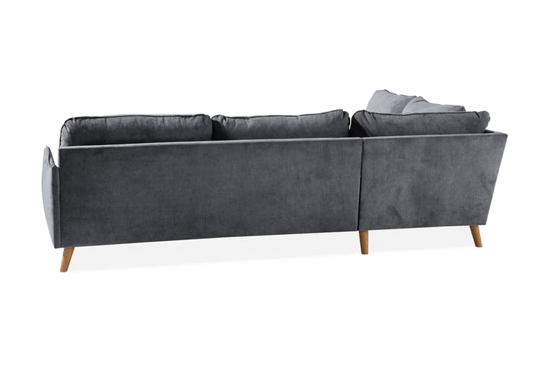 Trend Lyx Schäslongsoffa Vänster - Mörkgrå/Ek - Möbler - Vardagsrum - Soffor - Divansoffa & schäslong