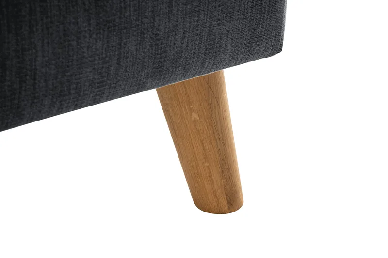 Trend Lyx Schäslongsoffa Vänster - Mörkgrå/Ek - Möbler - Vardagsrum - Soffor - Divansoffa & schäslong