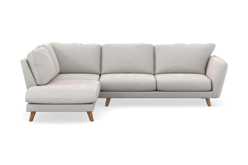 Trend Lyx Schäslongsoffa Vänster - Vit Sammet - Möbler - Vardagsrum - Soffor - Divansoffa & schäslong