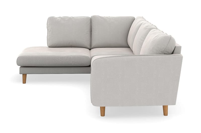 Trend Lyx Schäslongsoffa Vänster - Vit Sammet - Möbler - Vardagsrum - Soffor - Divansoffa & schäslong