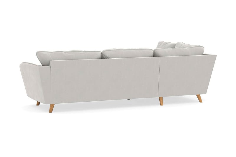 Trend Lyx Schäslongsoffa Vänster - Vit Sammet - Möbler - Vardagsrum - Soffor - Divansoffa & schäslong