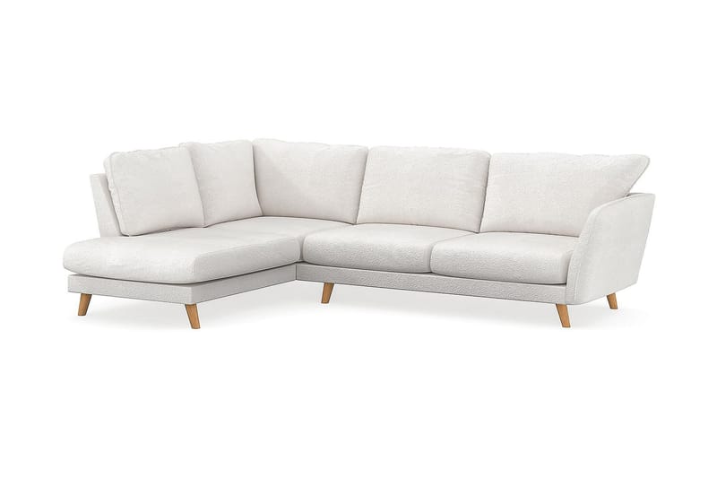 Trend Lyx Schäslongsoffa Vänster - Vit|Bouclé - Möbler - Vardagsrum - Soffor - Divansoffa & schäslong