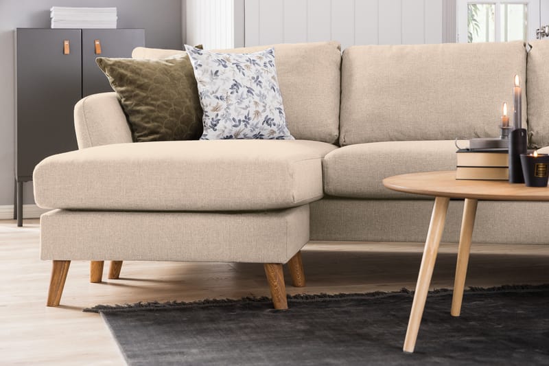 Trend Soffa 3-sits med Schäslong Vänster - Beige - Möbler - Vardagsrum - Soffor - Divansoffa & schäslong