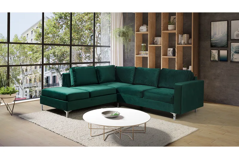 Truro 8-sits Soffa Höger - Grön - Möbler - Vardagsrum - Soffor - Divansoffa & schäslong