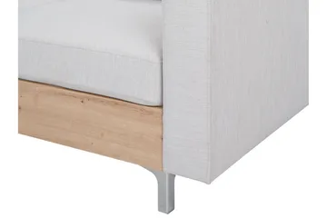 Truro Höger L-formad Divansoffa i Konstläder med Träram - Vit - Möbler - Vardagsrum - Soffor - Divansoffa & schäslong