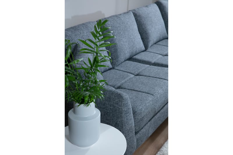 TYQUIL Hörnsoffa med Divan Höger Grå - Möbler - Vardagsrum - Soffor - Divansoffa & schäslong