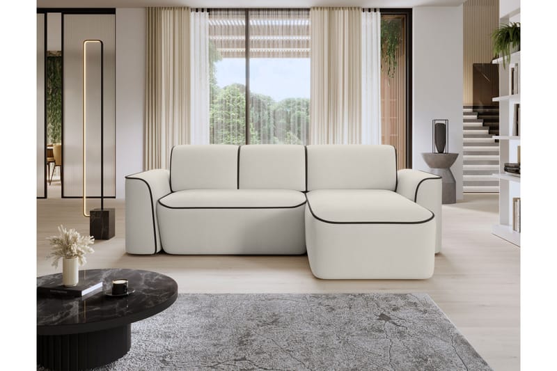 Ume 4-sits Soffa med Divan - Beige - Möbler - Vardagsrum - Soffor - Divansoffa & schäslong