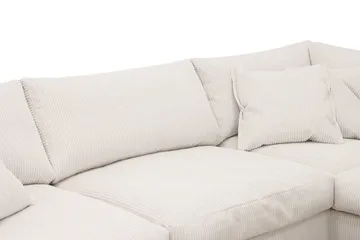 Valencia Extra Djup 4-sits Soffa med Schäslong Höger - Offwhite - Möbler - Vardagsrum - Soffor - Divansoffa & schäslong