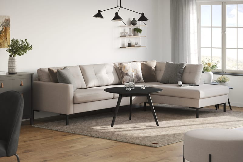 Vanlig Soffa med schäslong utan divan Scandinavian Choice Frillestad 4-sits Soffa med Schäslong Beige Right-faced - Möbler - Vardagsrum - Soffor - Divansoffa & schäslong