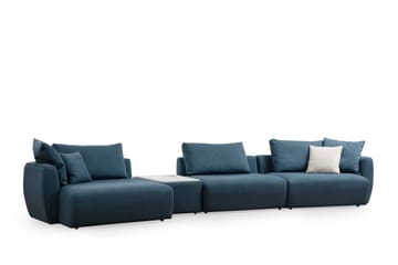 Viimse 3-sits Vänstervänd Divansoffa med Schäslong 425 cm i Tyg - Blå - Möbler - Vardagsrum - Soffor - Divansoffa & schäslong