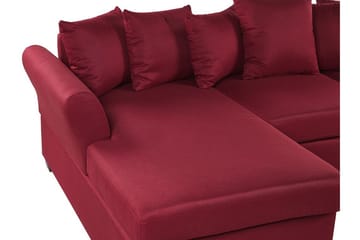 Vikna 3-sits Hörnsoffa - Mörkröd - Möbler - Vardagsrum - Soffor - Divansoffa & schäslong