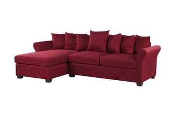Vikna 3-sits Hörnsoffa - Mörkröd - Möbler - Vardagsrum - Soffor - Divansoffa & schäslong