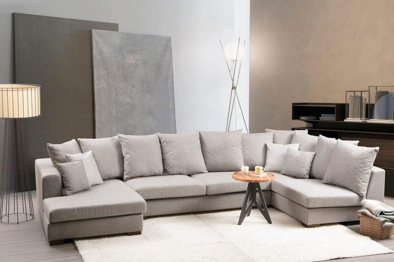 VILLAMORICO Divansoffa Beige - Möbler - Vardagsrum - Soffor - Divansoffa & schäslong