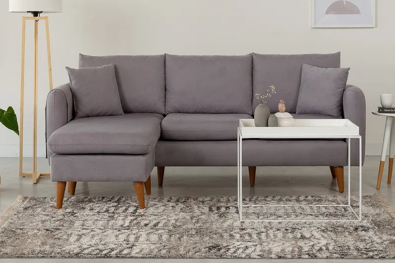 Wardenburg Divansoffa Vänster - Grå - Möbler - Vardagsrum - Soffor - Divansoffa & schäslong