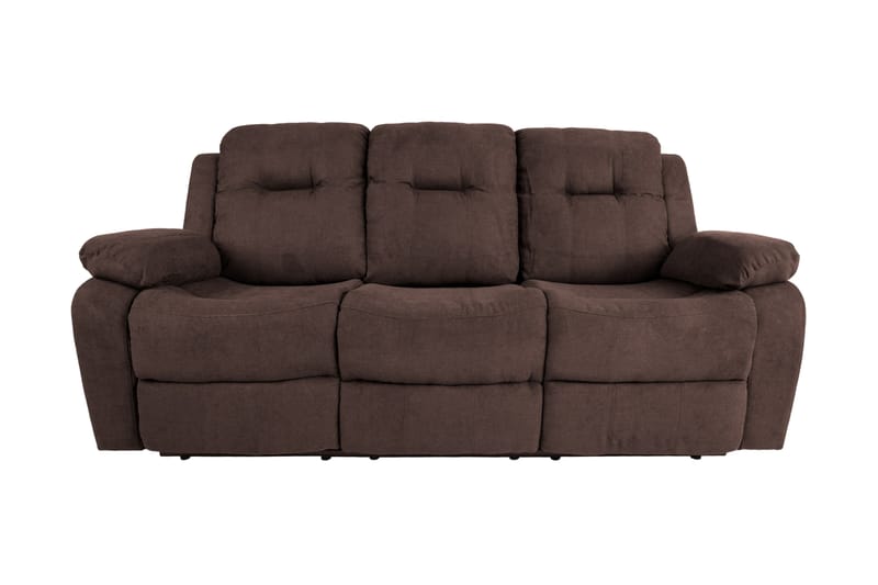 DIXON Reclinersoffa 210x95x102 cm Brun - Reclinersoffor & Biosoffor