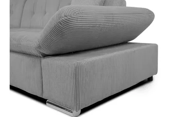 Djerra Soffa med Divan 3-sits - Vit/Mörkgrå/Röd - Möbler - Vardagsrum - Soffor - Skinnsoffor