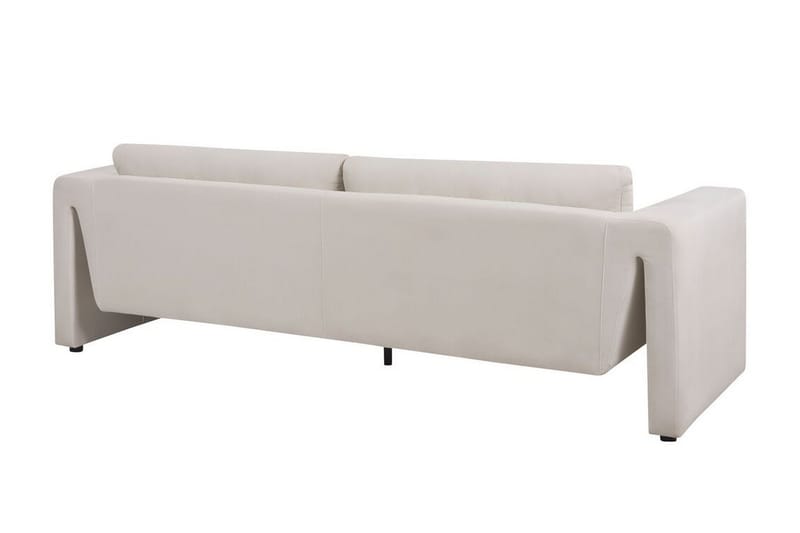 Durran Soffa 3-sits - Beige/Svart - Möbler - Vardagsrum - Soffor - Sammetssoffor