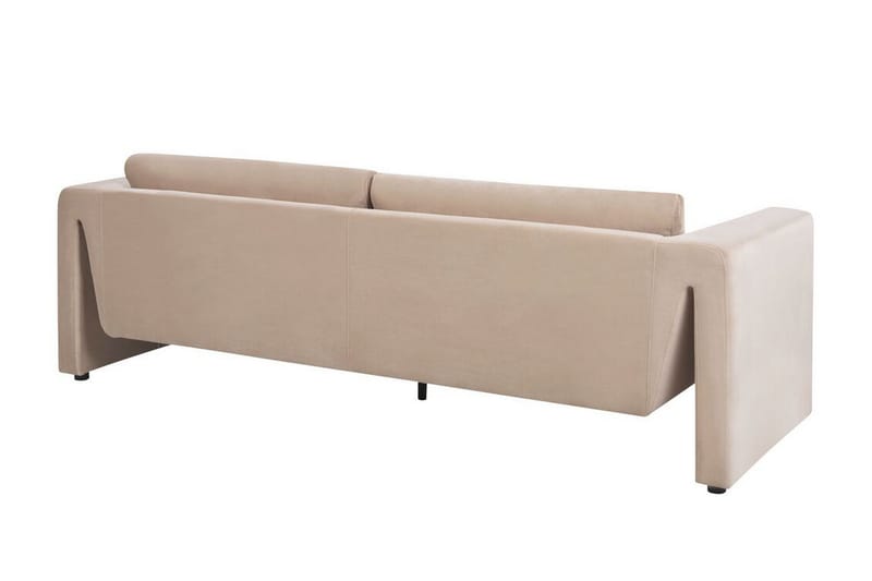 Durran Soffa 3-sits - Beige/Svart - Möbler - Vardagsrum - Soffor - Sammetssoffor