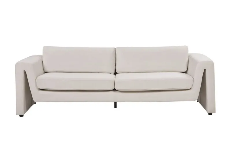 Durran Soffa 3-sits, Beige/Svart