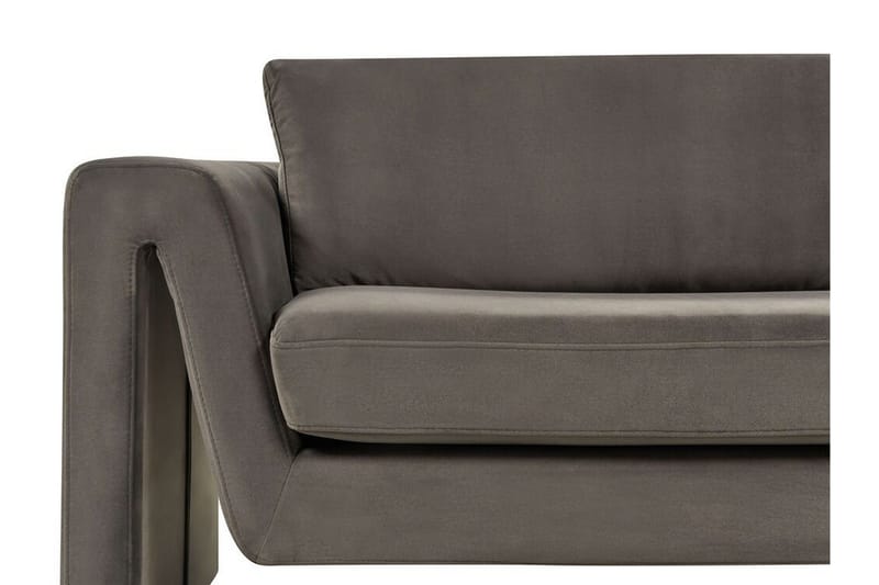 Durran Soffa 3-sits - Grå/Svart - Möbler - Vardagsrum - Soffor - Sammetssoffor