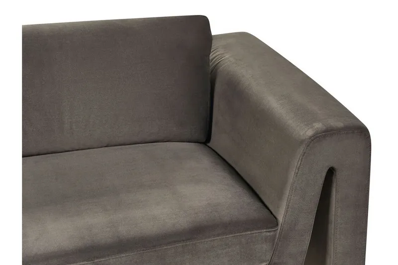 Durran Soffa 3-sits - Grå/Svart - Möbler - Vardagsrum - Soffor - Sammetssoffor