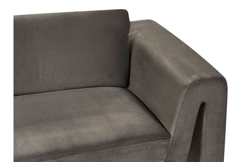 Durran Soffa 3-sits - Grå/Svart - Möbler - Vardagsrum - Soffor - Sammetssoffor