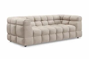 Elise 3-sits Bubblig Soffa - Beige - Möbler - Vardagsrum - Soffor - 3-sits soffor