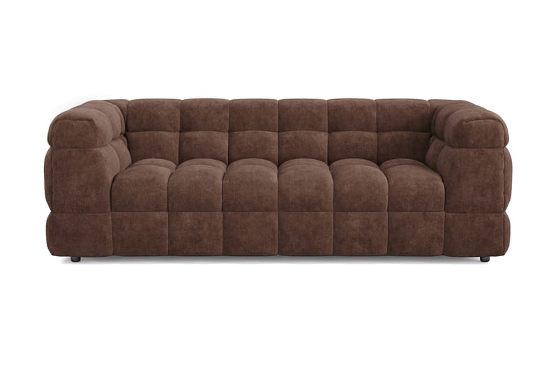 Elise 3-sits Bubblig Soffa - Brun - Möbler - Vardagsrum - Soffor - 3-sits soffor