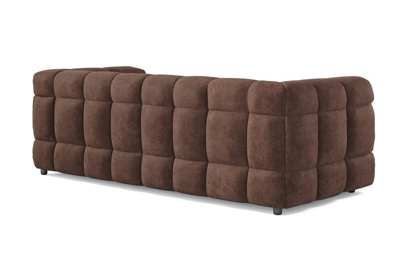 Elise 3-sits Bubblig Soffa - Brun - Möbler - Vardagsrum - Soffor - 3-sits soffor