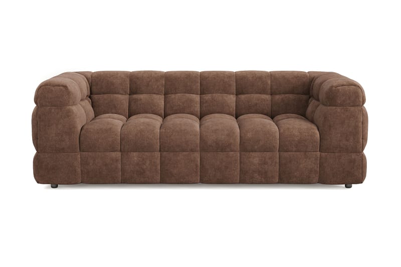 Elise 3-sits Bubblig Soffa - Brun - Möbler - Vardagsrum - Soffor - 3-sits soffor