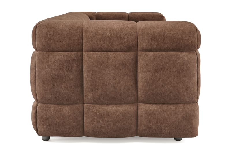 Elise 3-sits Bubblig Soffa - Brun - Möbler - Vardagsrum - Soffor - 3-sits soffor