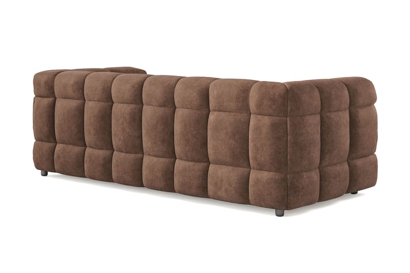 Elise 3-sits Bubblig Soffa - Brun - Möbler - Vardagsrum - Soffor - 3-sits soffor