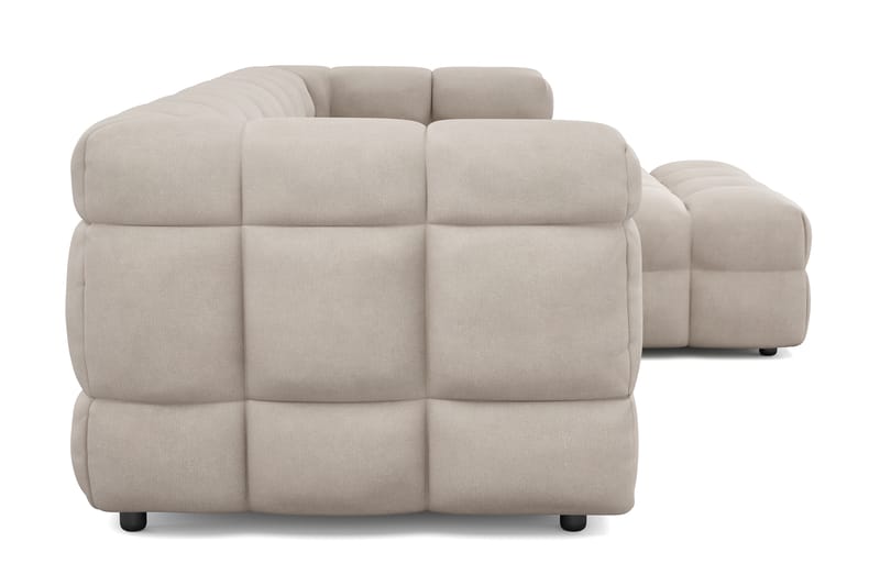 Elise 3-sits Bubblig Soffa med Divan Höger - Beige - Möbler - Vardagsrum - Soffor - Divansoffa & schäslong