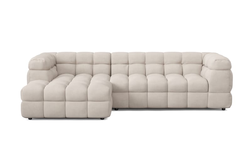 Elise 3-sits Bubblig Soffa med Divan Vänster - Beige - Möbler - Vardagsrum - Soffor - Divansoffa & schäslong