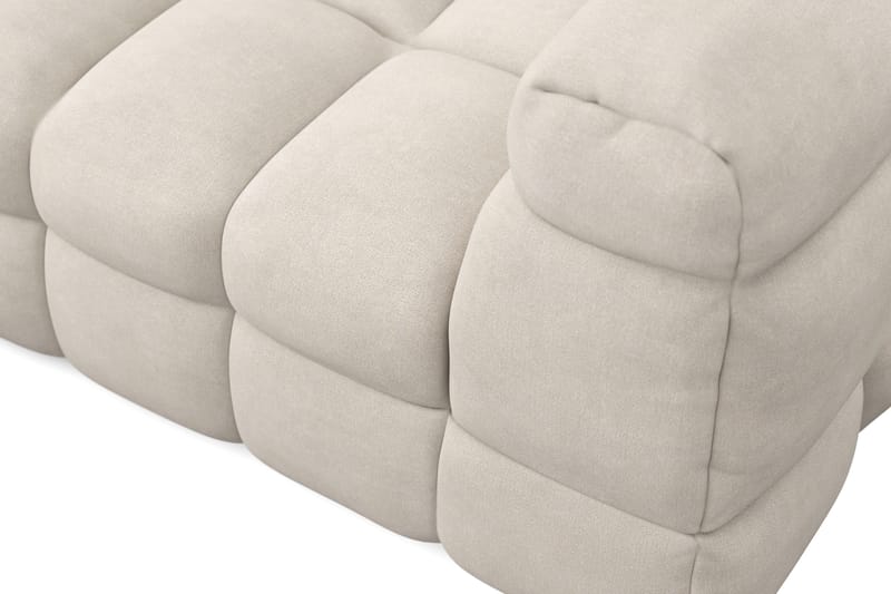 Elise 3-sits Bubblig Soffa med Divan Vänster - Beige - Möbler - Vardagsrum - Soffor - Divansoffa & schäslong