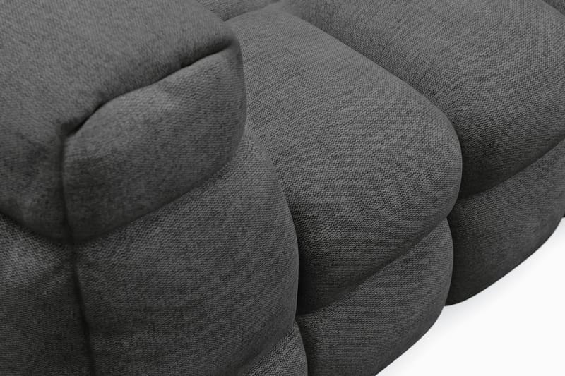 Elise 3-sits Bubblig Soffa - Mörkgrå - Möbler - Vardagsrum - Soffor - 3-sits soffor