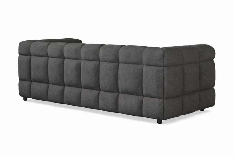 Elise 3-sits Bubblig Soffa - Mörkgrå - Möbler - Vardagsrum - Soffor - 3-sits soffor